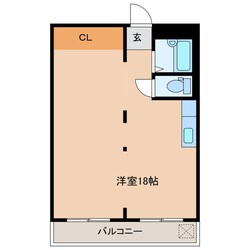 近鉄四日市駅 徒歩7分 4階の物件間取画像